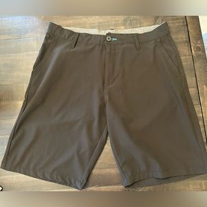 Men’s black Hybrid Shorts. Size 34